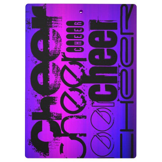 Cheer; Vibrant Violet Blue en Magenta Klembord (Achterkant)