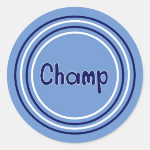 Cheer voor de Champ Ronde Sticker