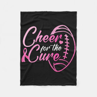 Cheer voor de Cure Football Fan Breast Cancer Awar Fleece Deken