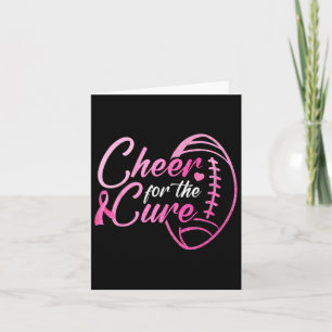 Cheer voor de Cure Football Fan Breast Cancer Awar Kaart
