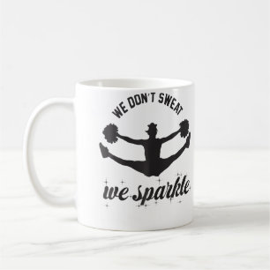 Cheer We Dont t We Sparkle Cheerleading Team Koffiemok