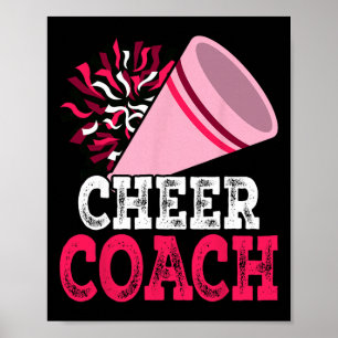 Cheercoach Cheerleading Mannen Vrouwen Cheerleader Poster
