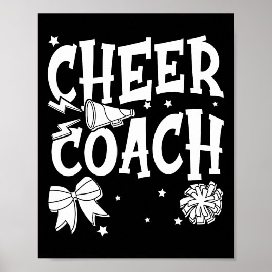 Cheercoach Cheerleadingcoach Poster (Voorkant)