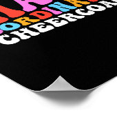Cheercoach Groovy Cheerleading Coach Poster (Hoek)
