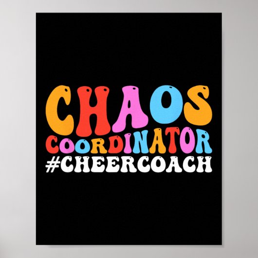 Cheercoach Groovy Cheerleading Coach Poster (Voorkant)