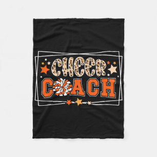 Cheercoach Luipaard Cheerleading Coach Cheerleader Fleece Deken