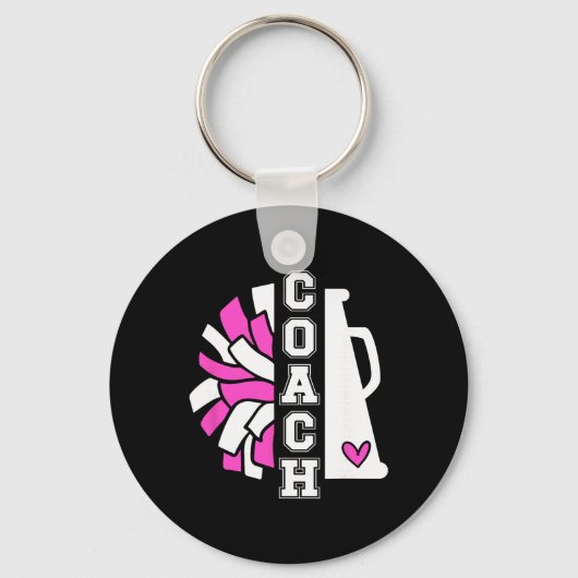Cheercoach Waardering Cheerleading Coach Sleutelhanger (Voorkant)