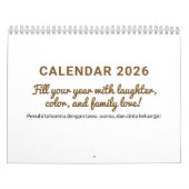 Cheerful 2026 Quote Calendar Kalender (Hoes)