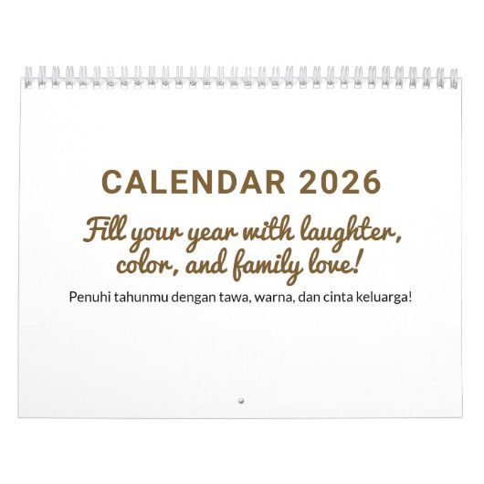 Cheerful 2026 Quote Calendar Kalender (Hoes)