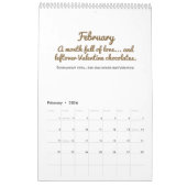 Cheerful 2026 Quote Calendar Kalender (Feb 2026)