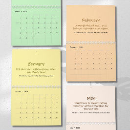 Cheerful 2026 Quote Calendar Kalender