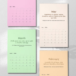 Cheerful 2026 Quote Calendar Kalender