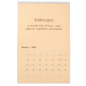 Cheerful 2026 Quote Calendar Kalender (Feb 2026)