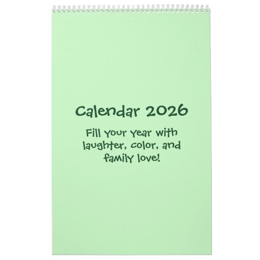 Cheerful 2026 Quote Calendar Kalender (Hoes)