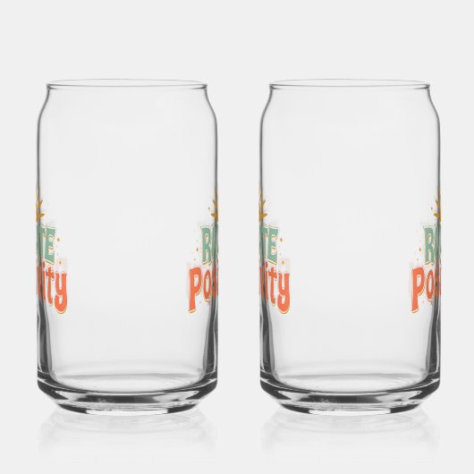 Cheerful and Motivational Sunny Saying Blikvorm Glas (Rechts)