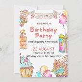 Cheerful and Playful Birthday Design Kaart (Voorkant)