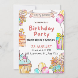 Cheerful and Playful Birthday Design Kaart