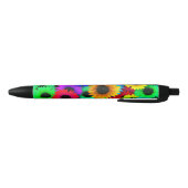Cheerful Array of Colorful Sunflower Zwarte Inkt Pen (Bodem)
