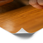 Cheerful Baby Monkey Funny Smile Poster (Hoek)