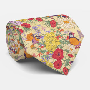 Cheerful Birds Stropdas