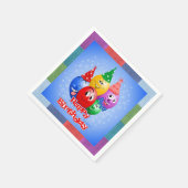 Cheerful Birthday-ballonnen Servet (Hoek)