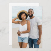 Cheerful Blue Beach Photo Kaart (Voorkant / Achterkant)