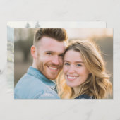 Cheerful Blue Denim Photo Kaart (Voorkant / Achterkant)