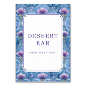 Cheerful Blue Floral Border Kaart (Voorkant)