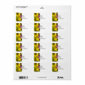 Cheerful Bouquet Painterly Etiket (Full Sheet)