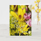Cheerful Bouquet Painterly krijgt snel weer goed Kaart (Gele Bloem)