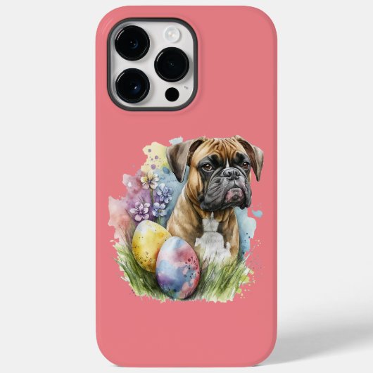 Cheerful Boxer Dog Easter Egg, Happy Easter Boxer Case-Mate iPhone Case (Achterkant)