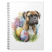 Cheerful Boxer Dog Easter Egg, Happy Easter Boxer Notitieboek (Voorkant)