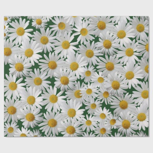 Cheerful, Bright Daisy Cadeaupapier (Vlak)