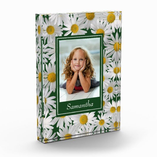 Cheerful Bright Daisy Custom Photo - Fotoblokken (Links)