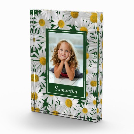 Cheerful Bright Daisy Custom Photo - Fotoblokken (Rechts)