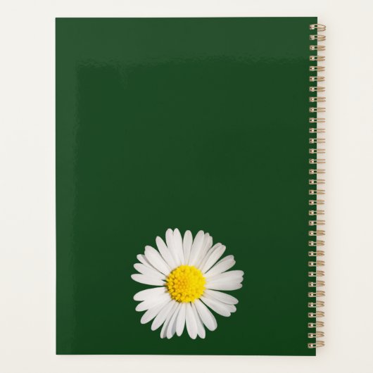 Cheerful Bright Daisy Custom Photo - Planner (Achterkant)