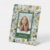 Cheerful Bright Daisy Custom Photo - Reclamebord Met Voetstuk (Voorkant)