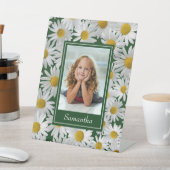 Cheerful Bright Daisy Custom Photo - Reclamebord Met Voetstuk (Insitu)