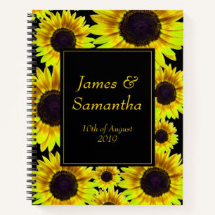 Cheerful Bright Yellow Sunflower - Planner Notitieboek