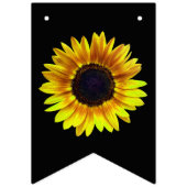 Cheerful Bright Yellow Sunflower - Vlaggetjes (Derde vlag)