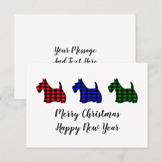 Cheerful Buffalo Pset met kerstcadeautjes (Voorkant / Achterkant)