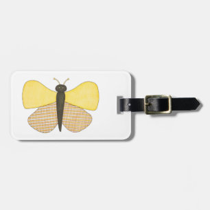 Cheerful Butterfly Bagagelabel-Erin Brie Art Lugga Bagagelabel