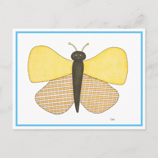 Cheerful Butterfly Briefkaart (Voorkant)