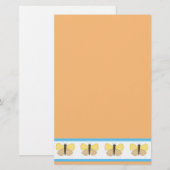 Cheerful Butterfly Stationery Briefpapier (Voorkant / Achterkant)