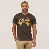 Cheerful Cartoon Ponies T shirt (Voorkant volledig)
