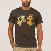 Cheerful Cartoon Ponies T shirt (Voorkant)