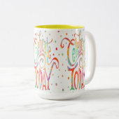 Cheerful Celebrate Today Coffee mok (Voorkant rechts)