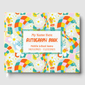 Cheerful Checks - Gepersonaliseerd kaartboek Gastenboek (Voorkant)