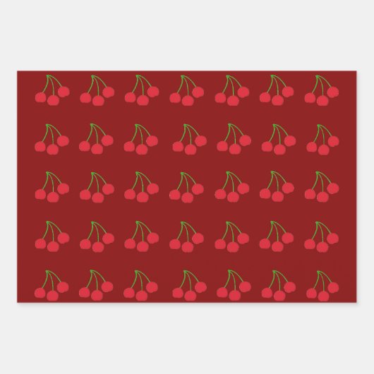 Cheerful Cherries Wrapping Paper (Voorkant 2)