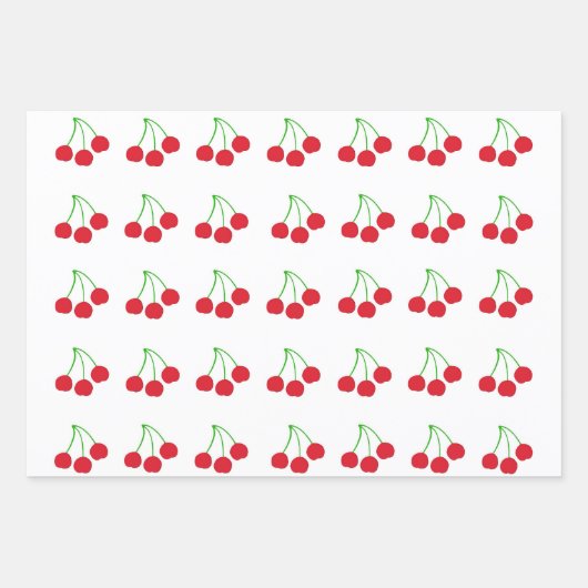 Cheerful Cherries Wrapping Paper (Voorkant)